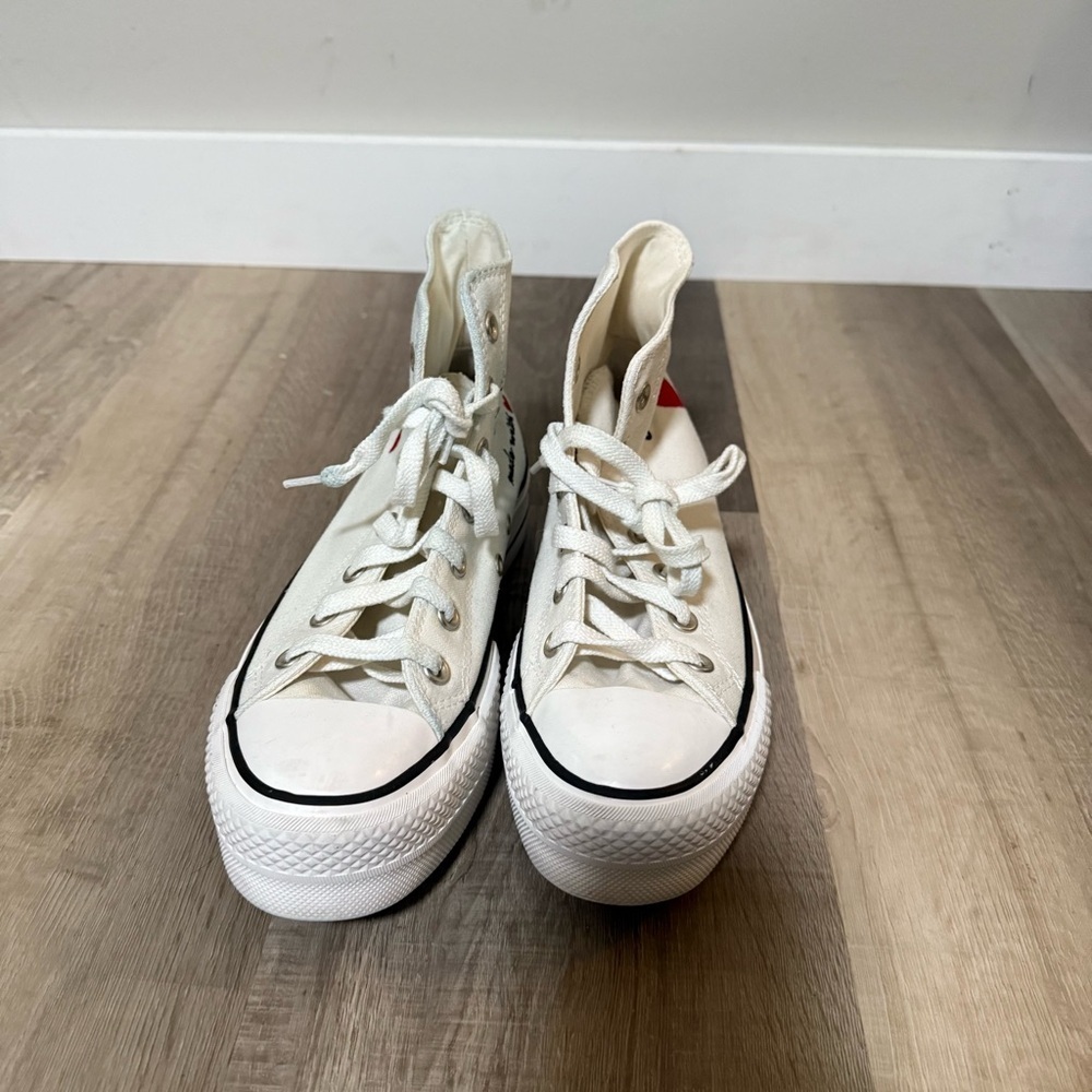 Converse Chuck Taylor All Star Platform “Made With Love” Women’s Size 7 - Picture 7 of 10